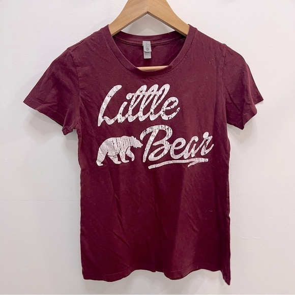 Little Bear T-shirt Maroon - Picture 1 of 5